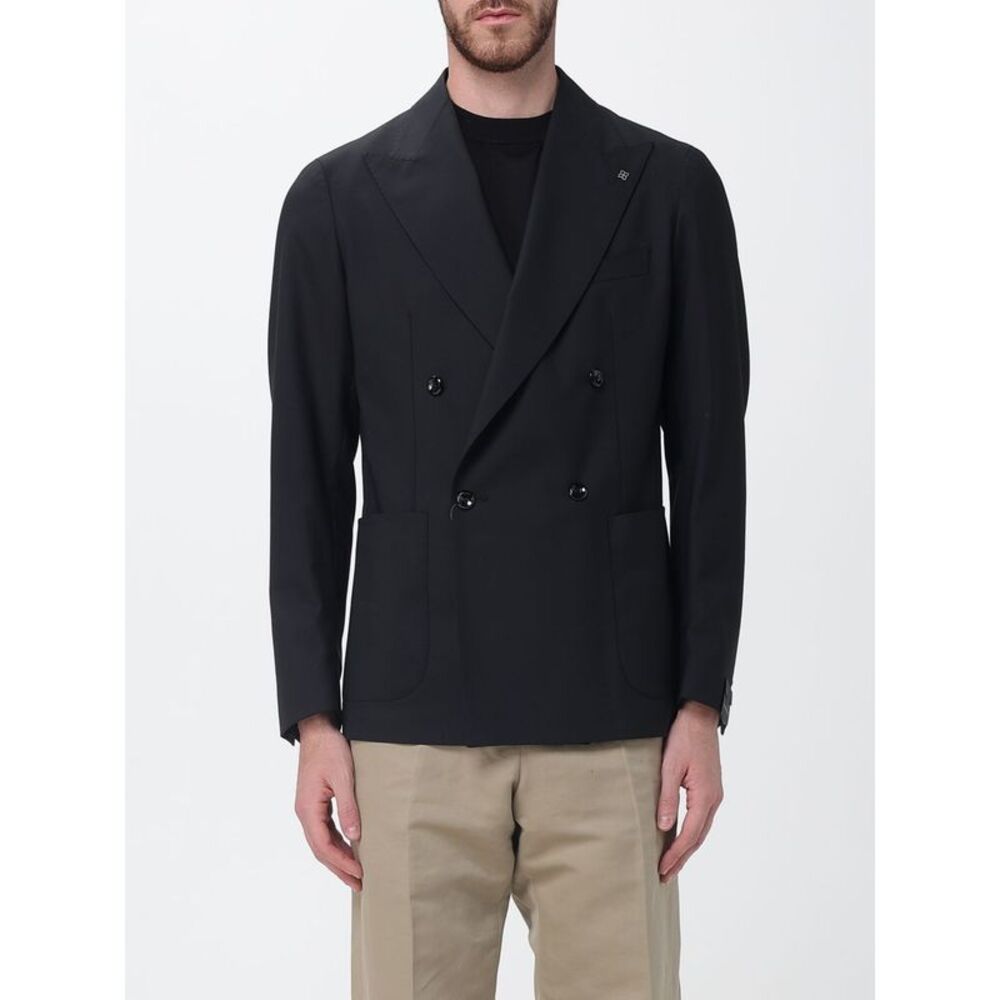 Tagliatore Men Tagliatore Double-Breasted Virgin Wool Blazer